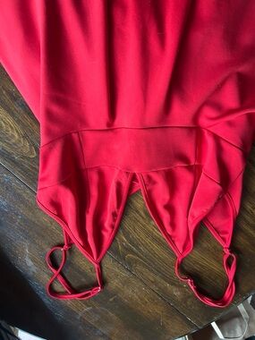 Red Spaghetti Strap Dress Top